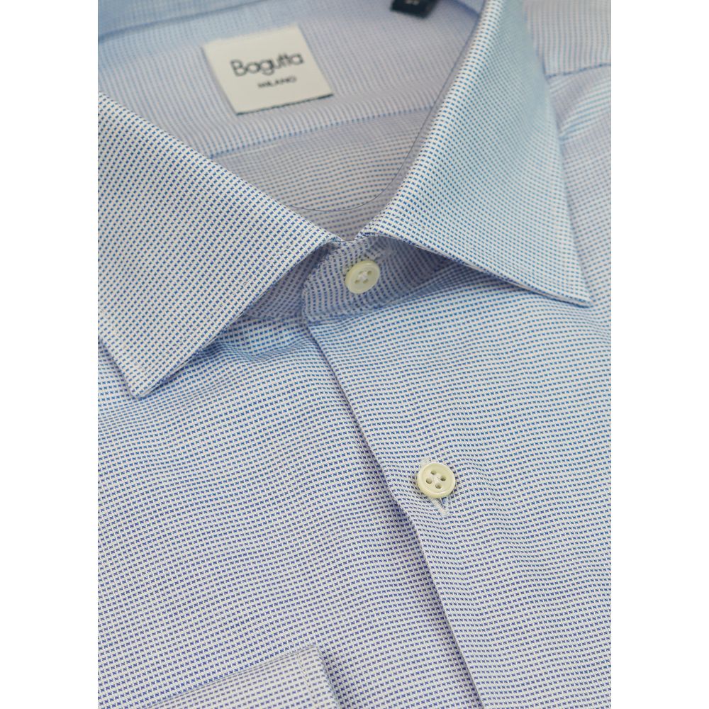 Bagutta Blue Cotton Shirt for Men